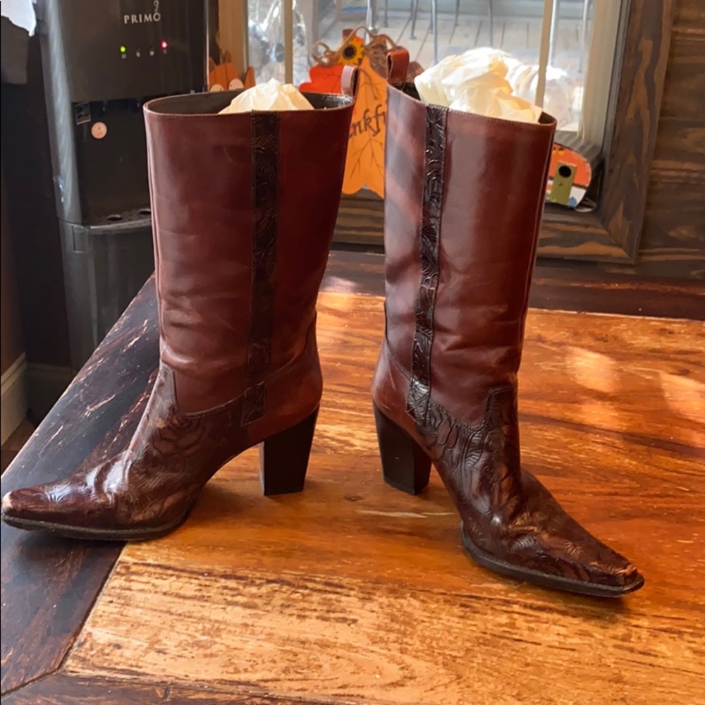 Antonio Melani leather boots- size 8.5